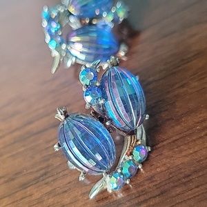 Vintage Coro Blue Earrings
